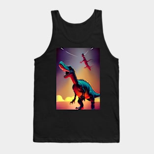 CARTOON DINOSAUR Tank Top